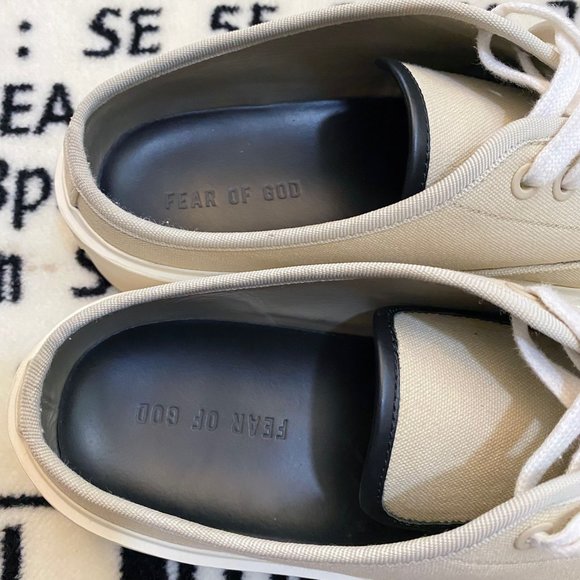Fear Of God Backless Slip On Shoes Loafers - SAND main image 4